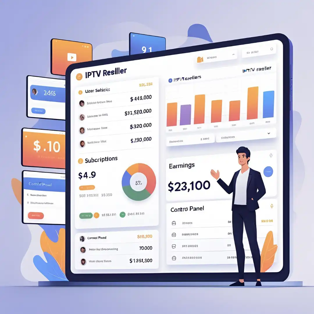 Manage IPTV subscriptions easily with a reseller IPTV panel